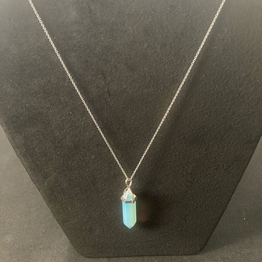 Opal crystal necklace